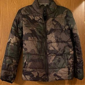 Pulse boys youth camo jacket. Size L (16-18)